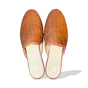 New Pascucci Woven Leather Mules Made In Italy - Size 36